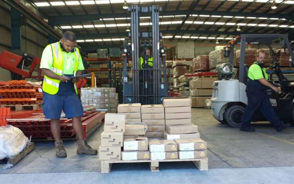 receiving in a warehouse